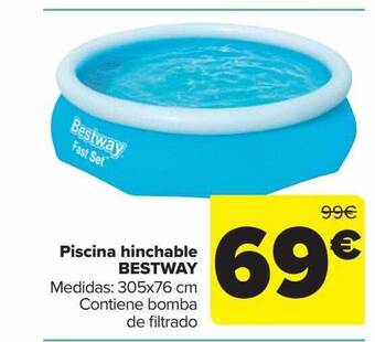 Carrefour Piscina hinchable bestway oferta