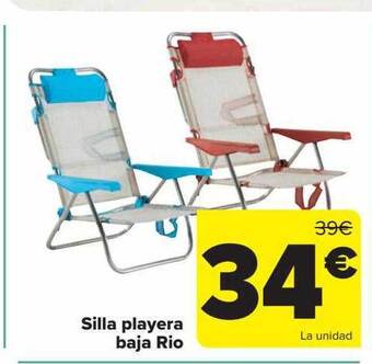 Carrefour Silla playera baja rio oferta