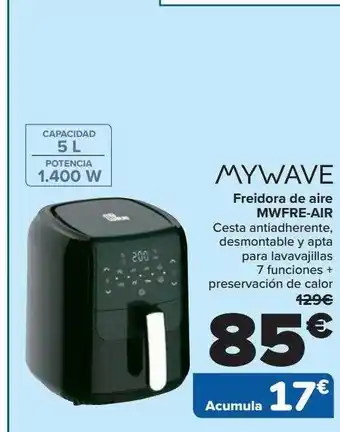 Carrefour Wywave freidora de aire mwfre-air oferta