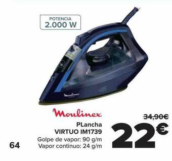 Carrefour Moulinex plancha virtuo im1739 oferta
