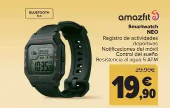 Carrefour Amazfit smartwatch neo oferta
