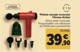 Carrefour Pistola masaje muscula fitness action oferta