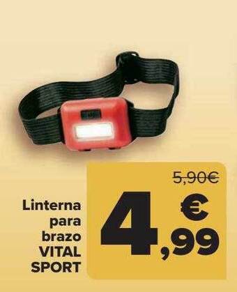 Carrefour Linterna para brazo vital sport oferta