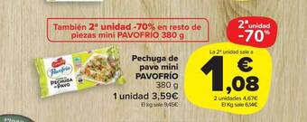 Carrefour Market Pechuga de pavo mini pavofrío oferta