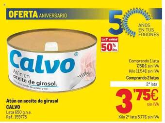 Makro Atún en aceite de girasol calvo oferta
