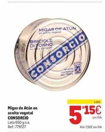 Makro Migas de atún en aceite vegetal consorcio oferta