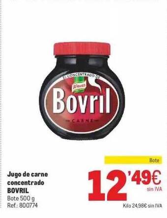 Makro Jugo de carne concentrado bovril oferta