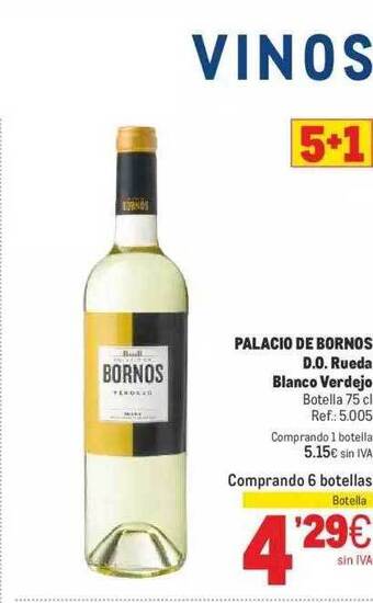 Makro Palacio de bornos d.o. rueda blanco verdejo oferta