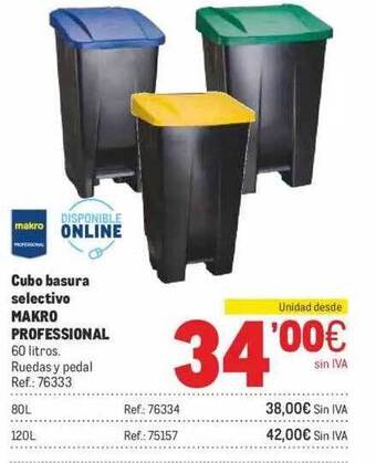 Makro Cubo basura selectivo makro professional oferta