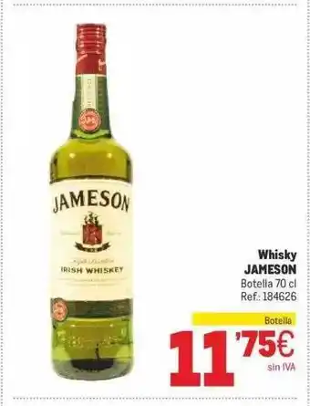 Makro Whisky jameson oferta