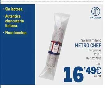 Makro Salami milano metro chef oferta