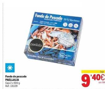 Makro Fondo de pescado paellalia oferta