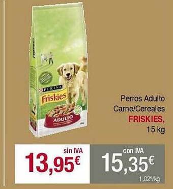 Masymas Perros adulto carne cereales friskies oferta