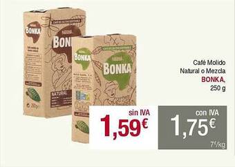 Masymas Café molido natural o mezcla bonka oferta