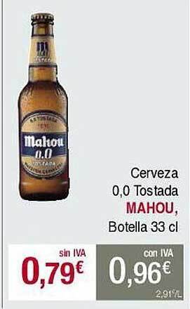 Masymas Cerveza 0.0 tostada mahou oferta