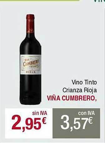 Masymas Vino tinto crianza rioja viña cumbrero oferta
