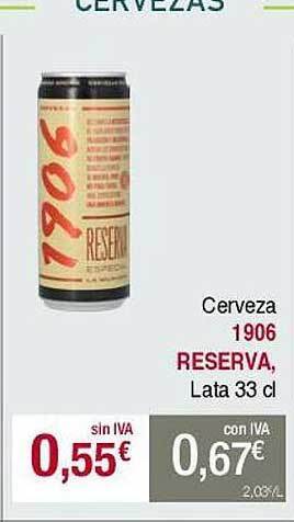 Masymas Cerveza 1906 reserva oferta