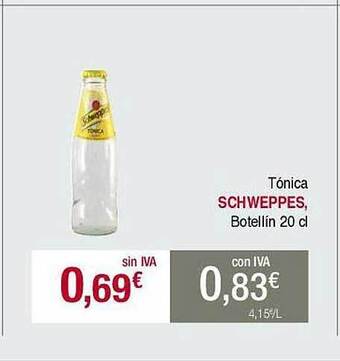 Masymas Tónica schweppes oferta