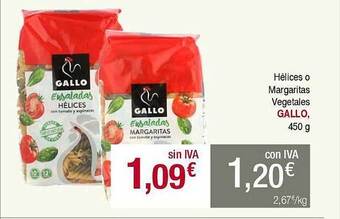 Masymas Hélices o margaritas vegetales gallo oferta