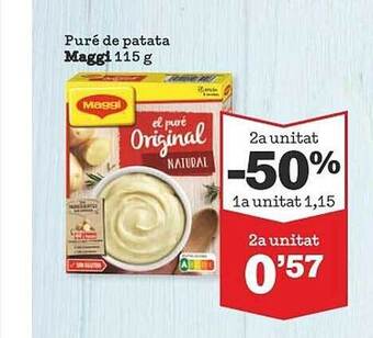 Sorli Puré de patata maggi oferta