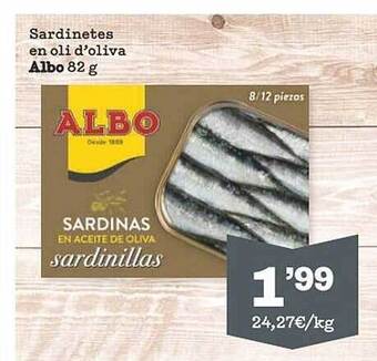 Sorli Sardinetes en oli d'oliva albo oferta