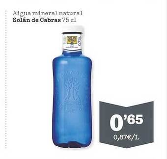 Sorli Aigua mineral natural solán de cabras oferta