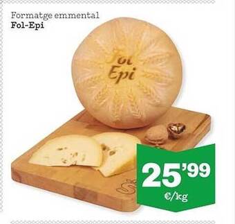 Sorli Formatge emmental fol-epi oferta