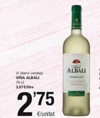 SPAR Fragadis Vi blanc verdejo viña albali oferta