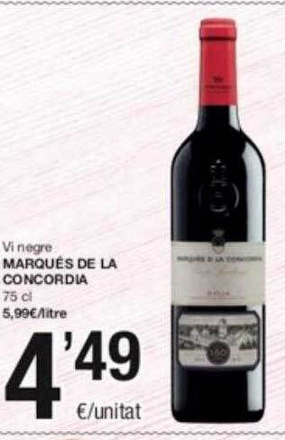 SPAR Fragadis Vi negre marqués de la concordia oferta