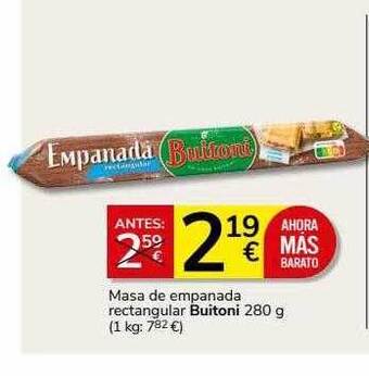 Supermercados Charter Masa de empanada rectangular buitoni oferta