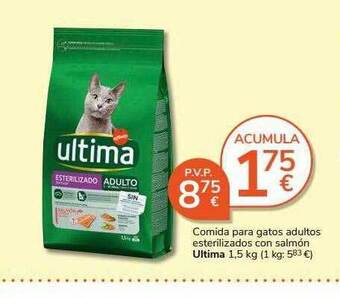Supermercados Charter Comida para gatos adultos esterilizados con salmón ultima oferta