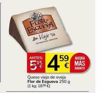 Supermercados Charter Queso viejo de oveja flor de esgueva oferta