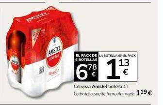 Supermercados Charter Cerveza amstel oferta