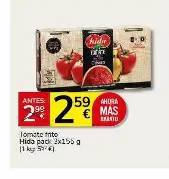 Supermercados Charter Tomate frito hida oferta