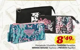 Supermercados Dani Portatodo 3 bolsillos tandem paradise, minnie mouse topitos o privata papillon oferta