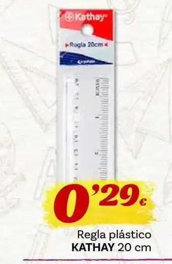 Supermercados Dani Regla plástico kathay 20 cm oferta