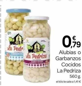 Supermercados El Jamón Alubias o garbanzos cocidos la pedriza oferta