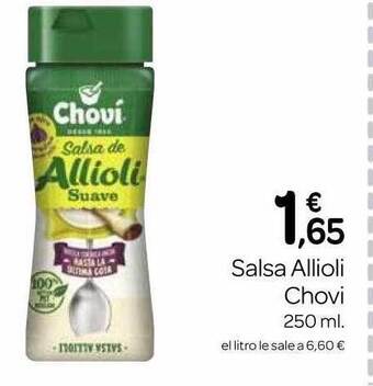 Supermercados El Jamón Salsa allioli chovi oferta