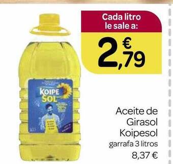 Supermercados El Jamón Aceite de girasol koipesol oferta