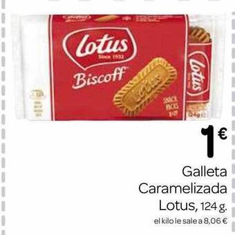 Supermercados El Jamón Galleta caramelizada lotus oferta