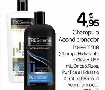 Supermercados El Jamón Champú o acondicionador tresemme oferta