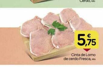 Supermercados El Jamón Cinta de lomo de cerdo fresca oferta