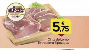Supermercados El Jamón Cinta de lomo extratierna elpozo oferta