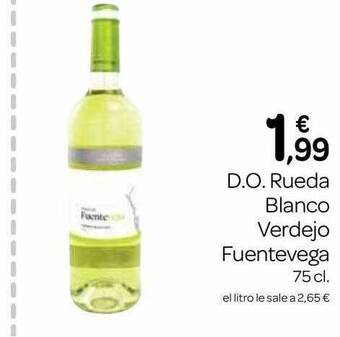 Supermercados El Jamón D.o. rueda blanco verdejo fuentevega oferta