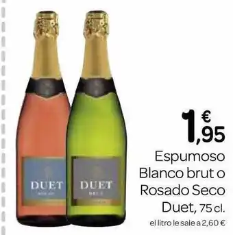 Supermercados El Jamón Espumoso blanco brut o rosado seco duet oferta