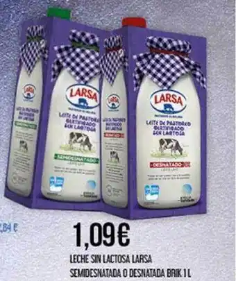 Claudio Leche sin lactosa larsa semidesnatada o desnatada oferta