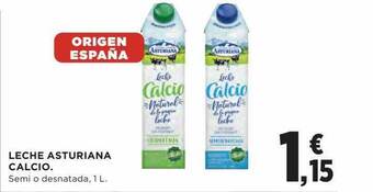 Hipercor Leche asturiana calcio oferta