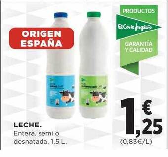 Hipercor Leche oferta