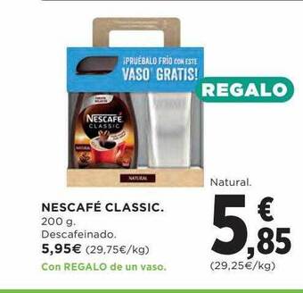 Hipercor Nescafé classic oferta