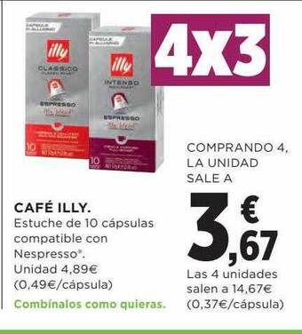Hipercor Café illy oferta